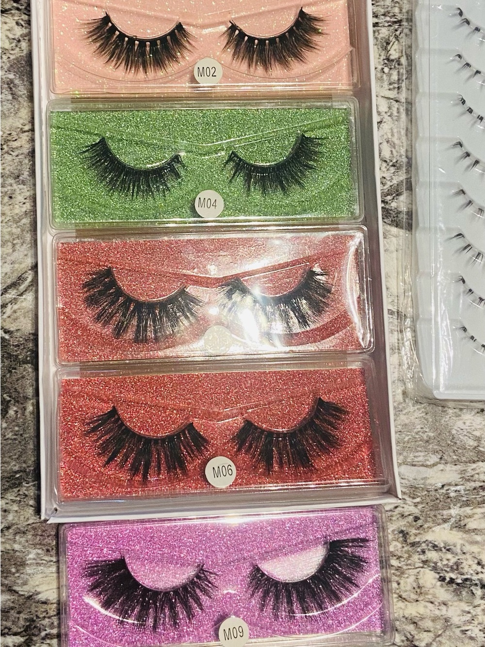 HJ Series Black False Eyelashes - Wispy Volume Pairs - Picture 4 of 4
